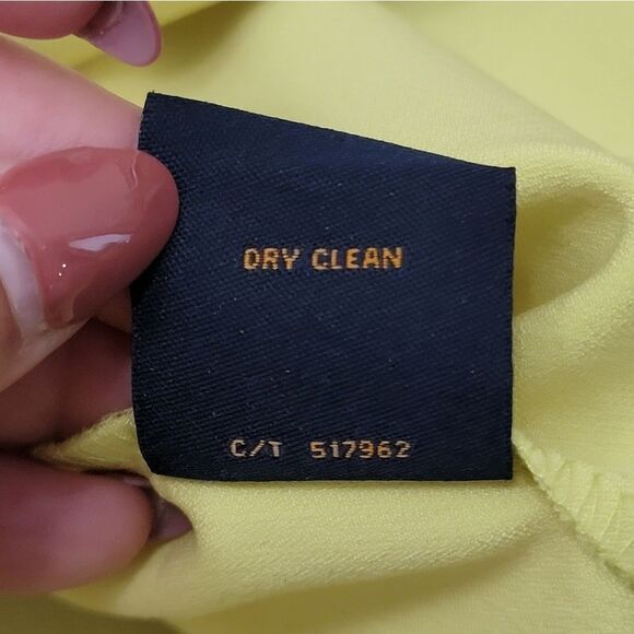 Just Taylor Tie Waist Sleeveless Dress V Neck Yellow Knee-length Casual Size 8 - Picture 9 of 9